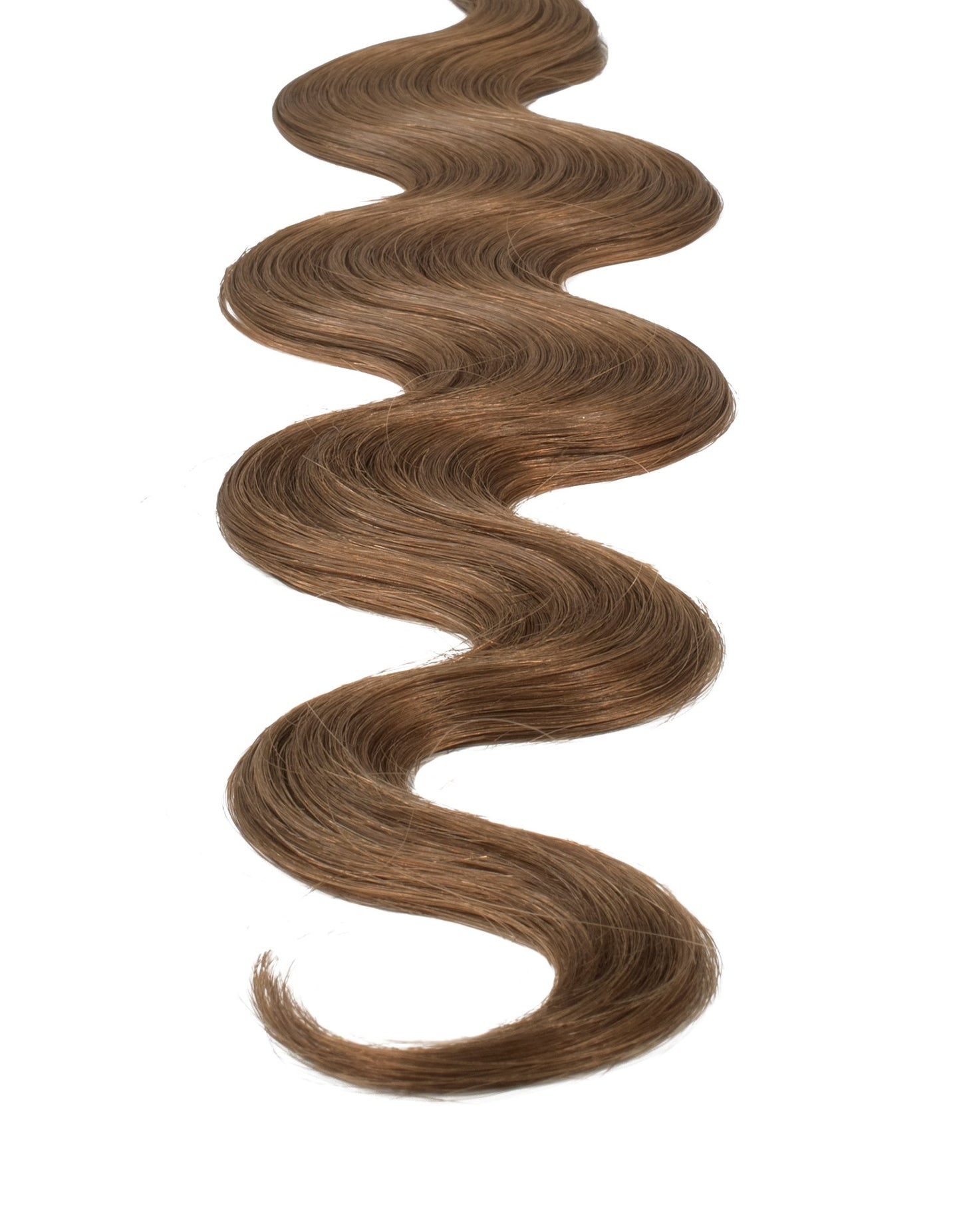 BELLAMI Professional Keratin Tip 16" 25g Ash Brown #8 Natural Body Wave Hair Extensions