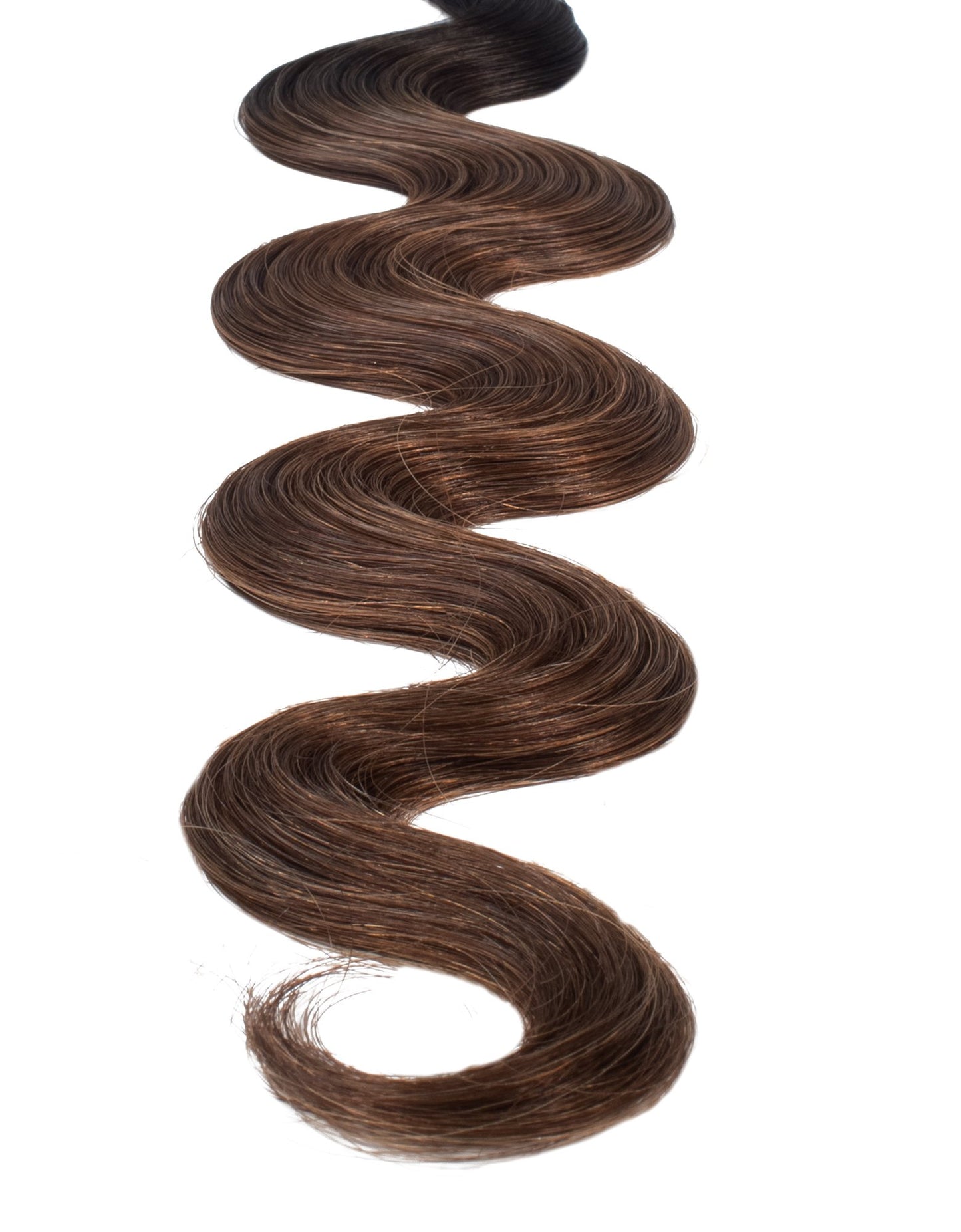 BELLAMI Professional Volume Wefts 24" 175g Off Black/Mocha Creme #1b/#2/#6 Rooted Body Wave Hair Extensions