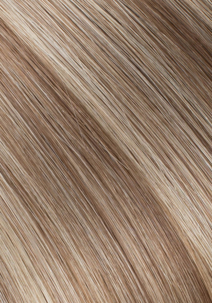 BELLAMI Professional Flex Weft 24" Hot Toffee Blonde #6/#18 Highlights