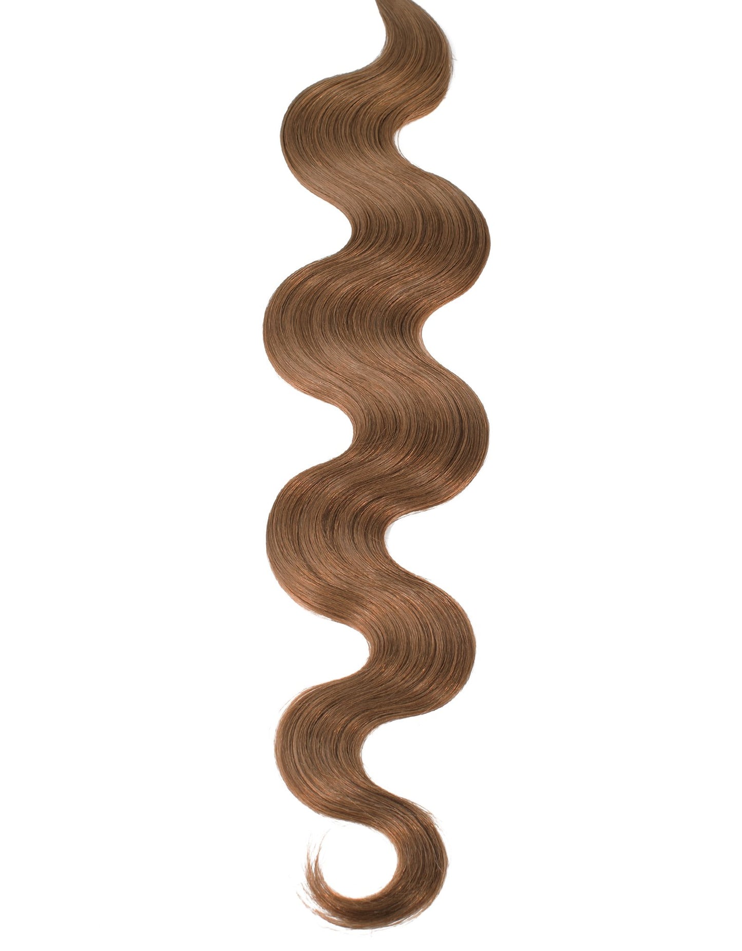 BELLAMI Professional Keratin Tip 16" 25g Ash Brown #8 Natural Body Wave Hair Extensions