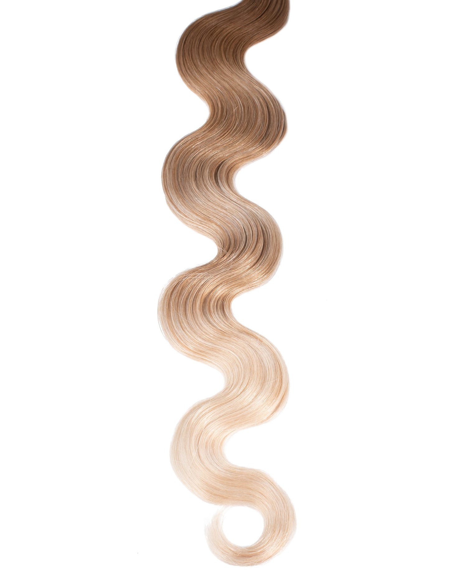 BELLAMI Professional Tape-In 18" 50g Ash Brown/Ash Blonde #8/#60 Balayage Body Wave Hair Extensions