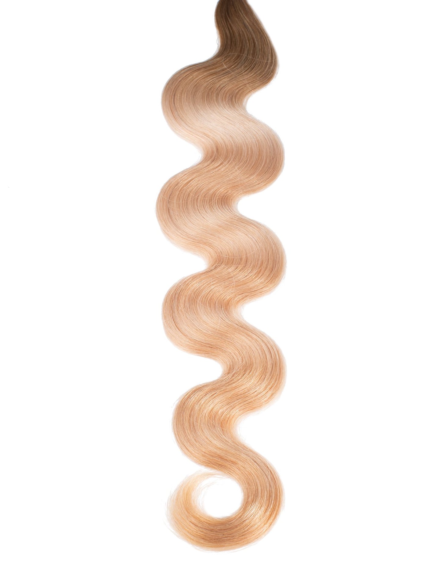 BELLAMI Professional Keratin Tip 16" 25g Brown Blonde #8/#12 Rooted Body Wave Hair Extensions