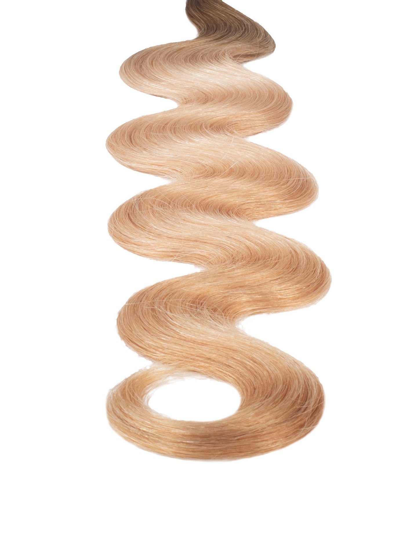 BELLAMI Professional I-Tips 16" 25g Brown Blonde #8/#12 Rooted Body Wave Hair Extensions