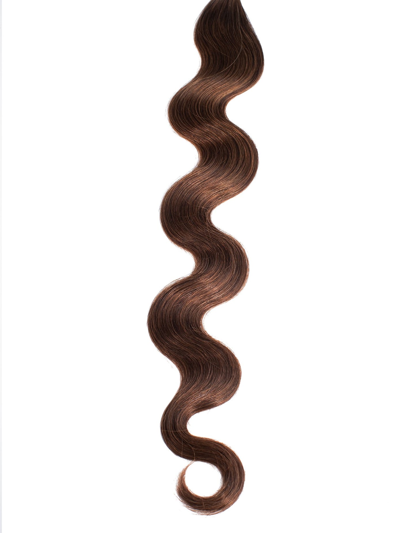 BELLAMI Professional Keratin Tip 16" 25g Chocolate Brown #4 Natural Body Wave Hair Extensions