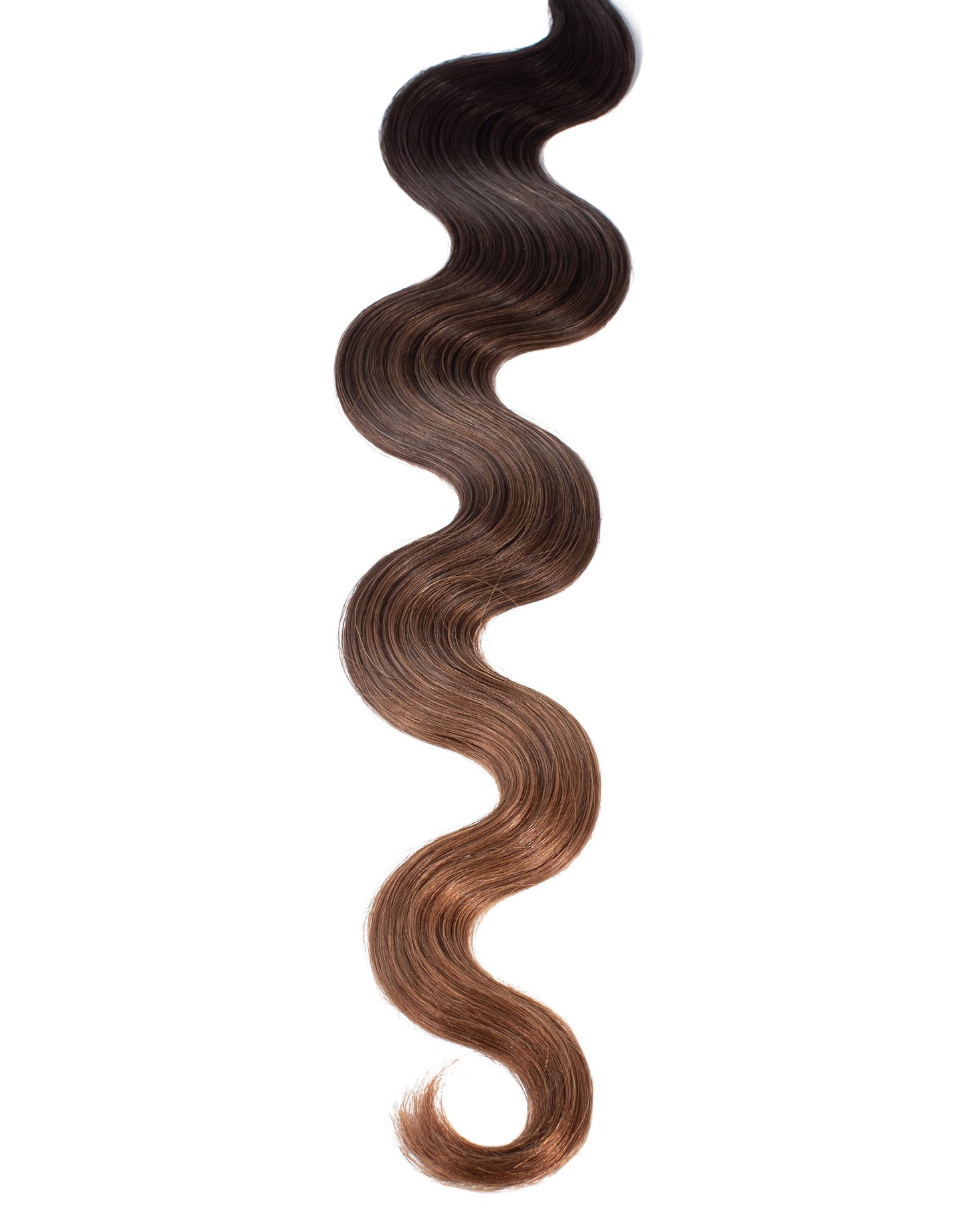 BELLAMI Professional Tape-In 18" 50g Dark Brown/Chestnut Brown #2/#6 Balayage Body Wave Hair Extensions