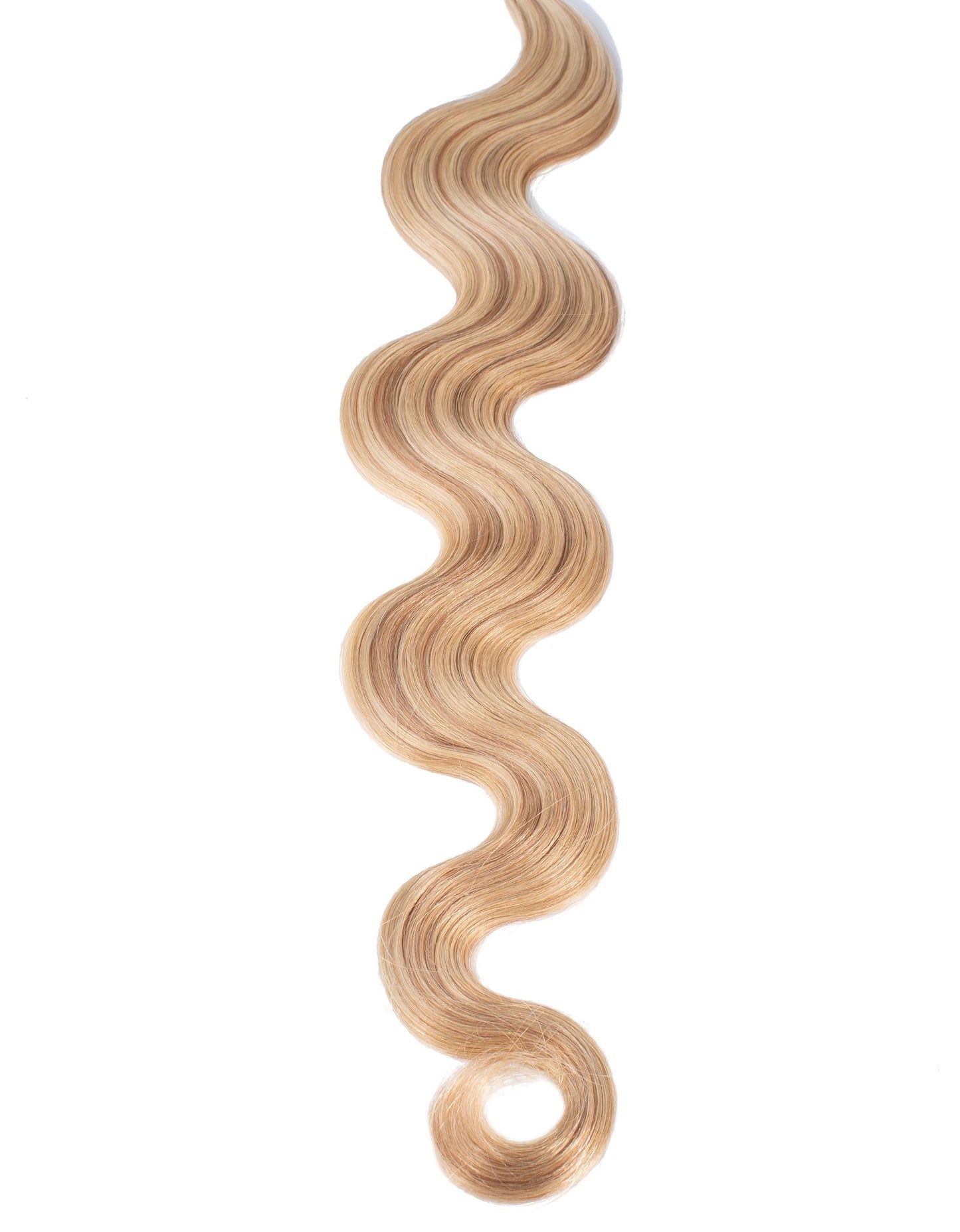 BELLAMI Professional Keratin Tip 20" 25g Golden Amber Blonde #18/#6 Highlights Body Wave Hair Extensions