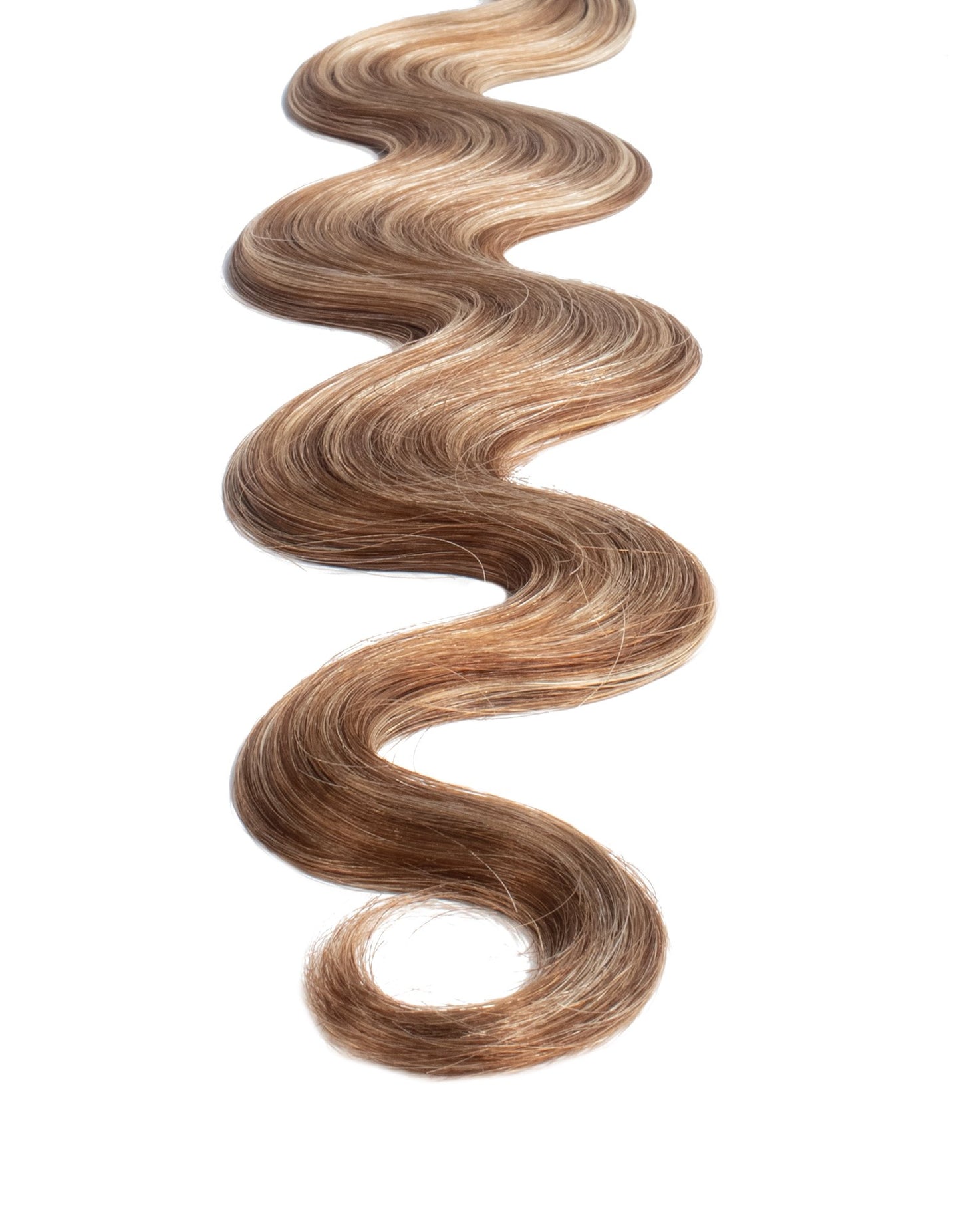 BELLAMI Professional Keratin Tip 24" 25g Hot Toffee Blonde #6/#18 Highlights Body Wave Hair Extensions