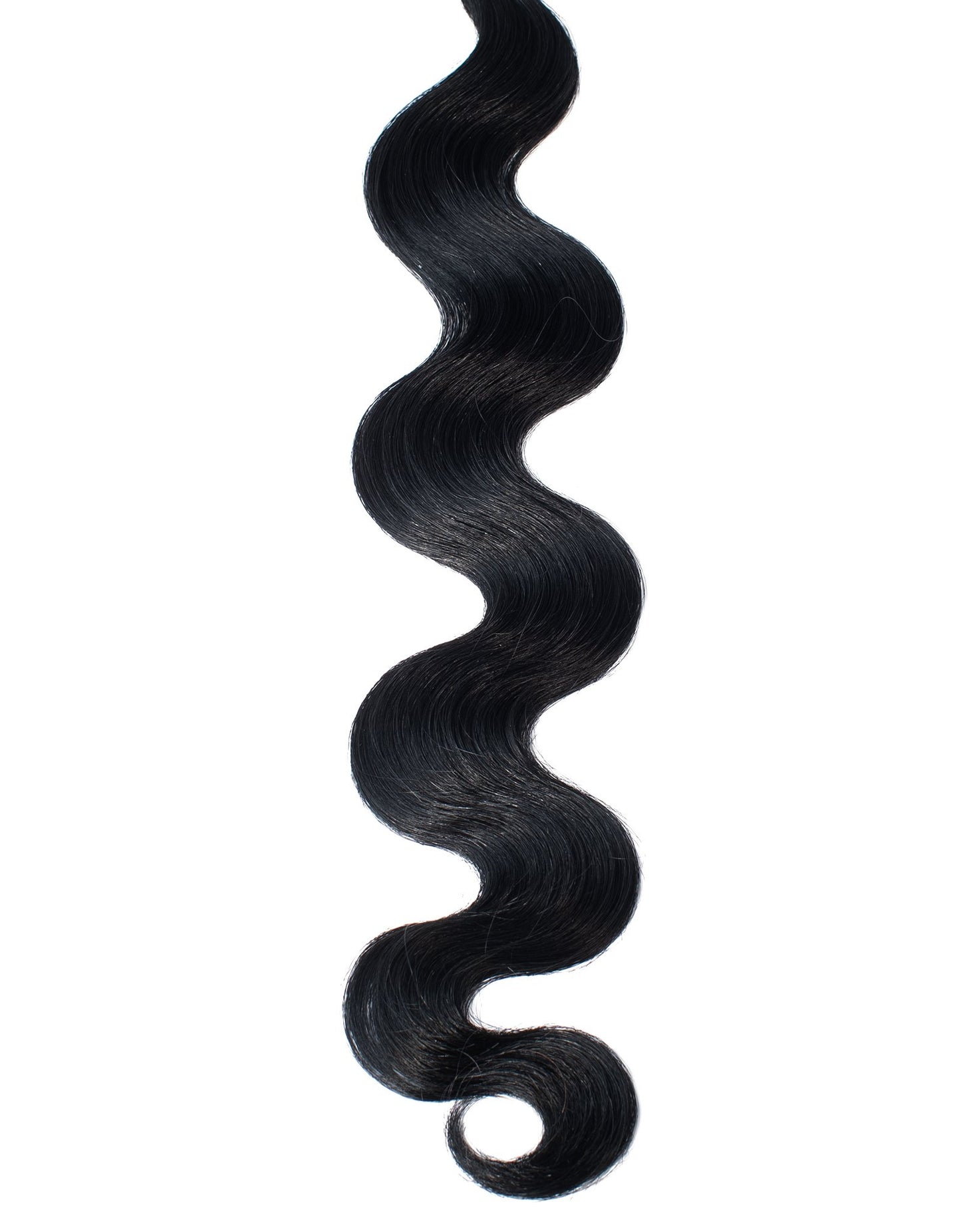 BELLAMI Professional Keratin Tip 16" 25g Jet Black #1 Natural Body Wave Hair Extensions