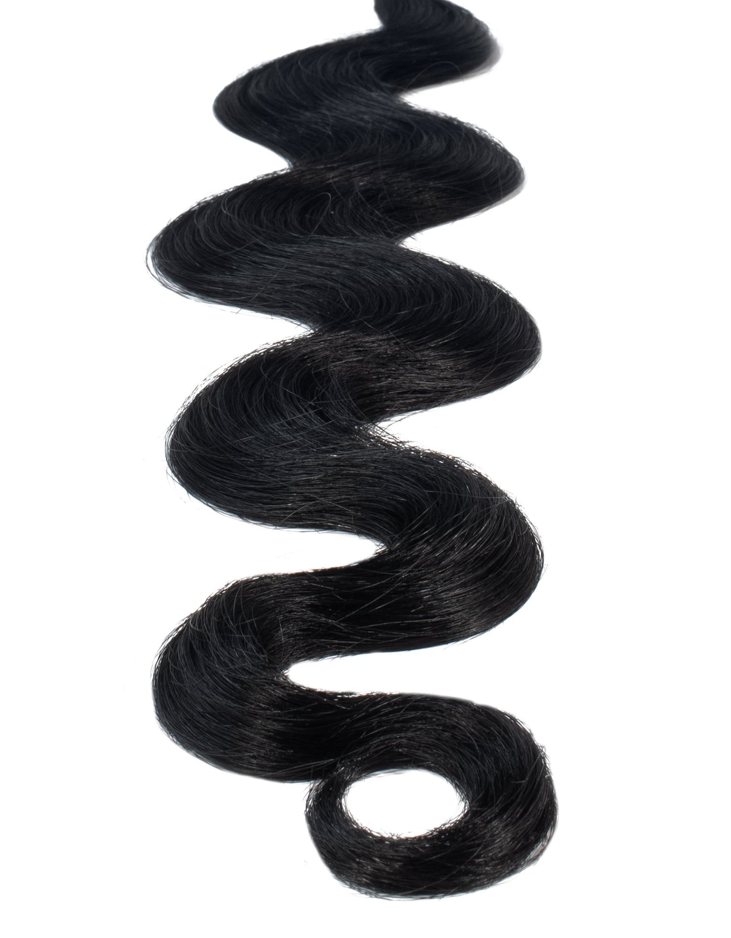 BELLAMI Professional I-Tips 16" 25g Jet Black #1 Natural Body Wave Hair Extensions