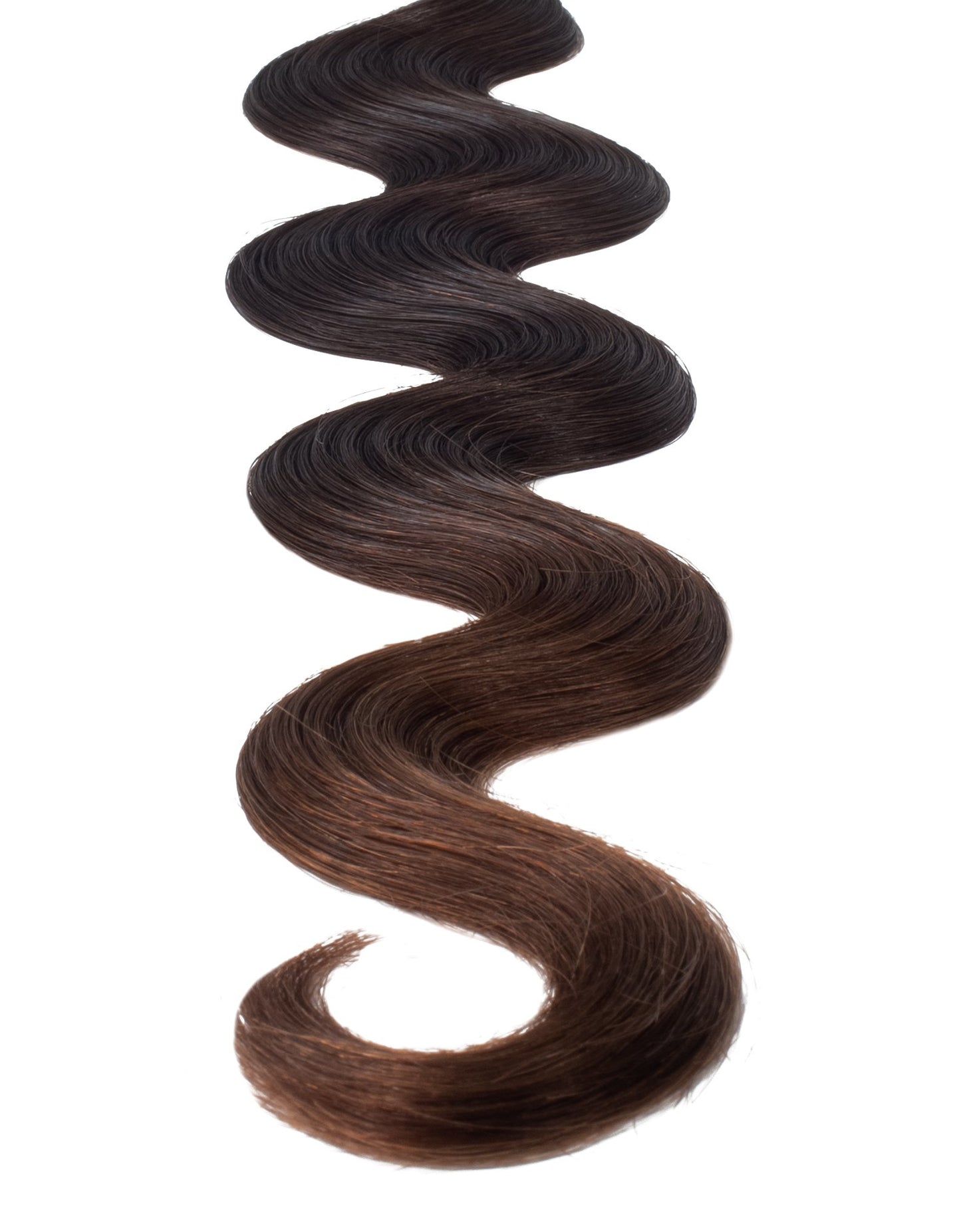 BELLAMI Professional Tape-In 20" 50g Mochachino Brown/Chestnut Brown #1C/#6 Ombre Body Wave Hair Extensions