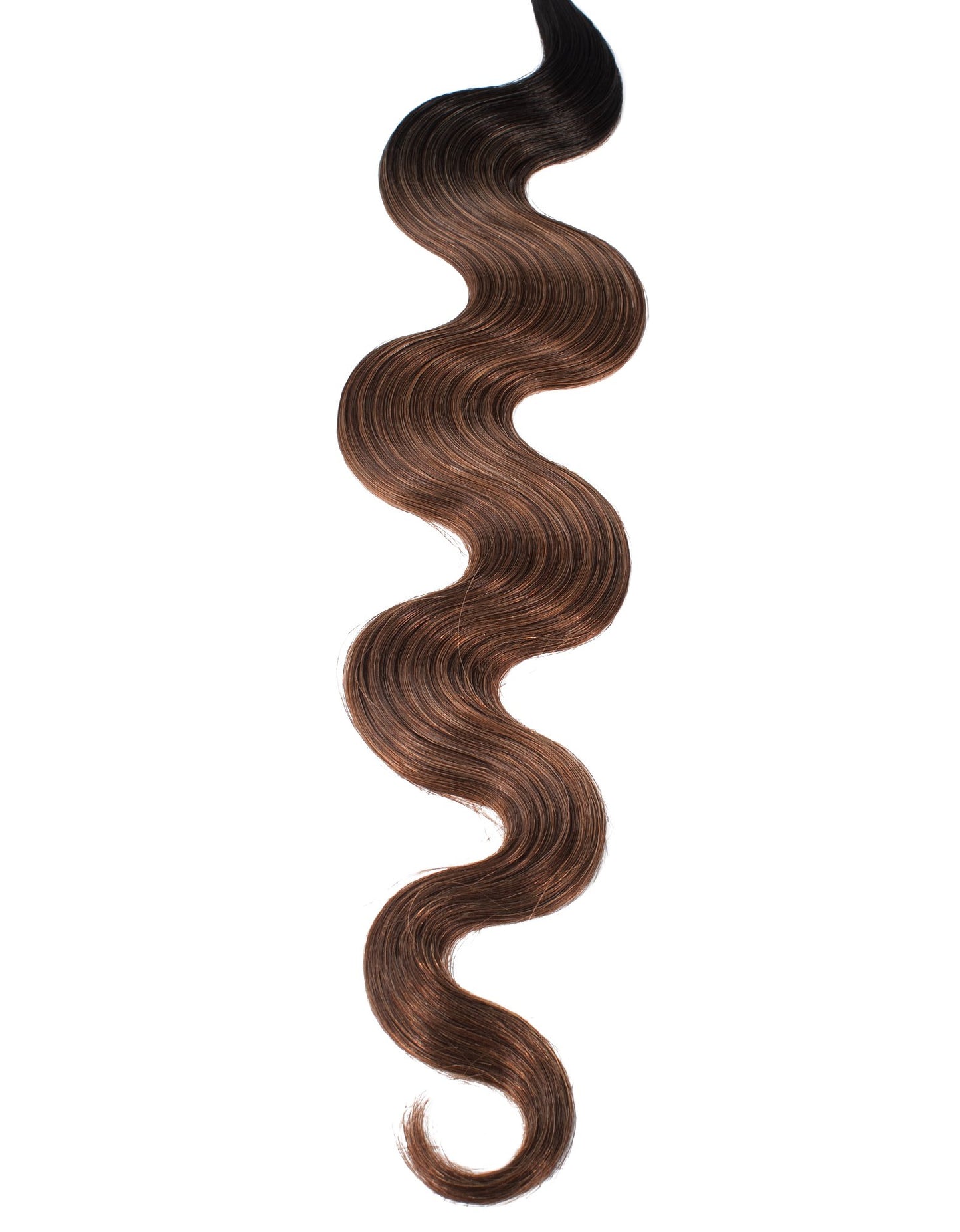 BELLAMI Professional Keratin Tip 20" 25g Off Black/Mocha Creme #1b/#2/#6 Rooted Body Wave Hair Extensions