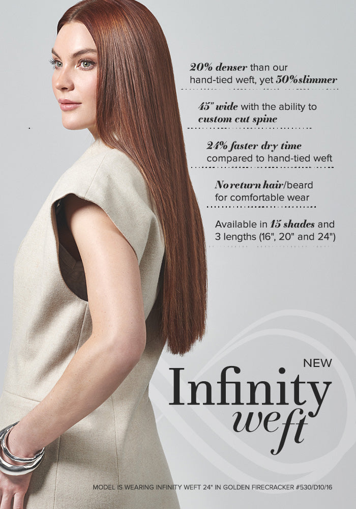 BELLAMI Professional Infinity Weft 16" 60g Chocolate Rebel #1C/24/18/46/4 Hybrid Blends Hair Extensions