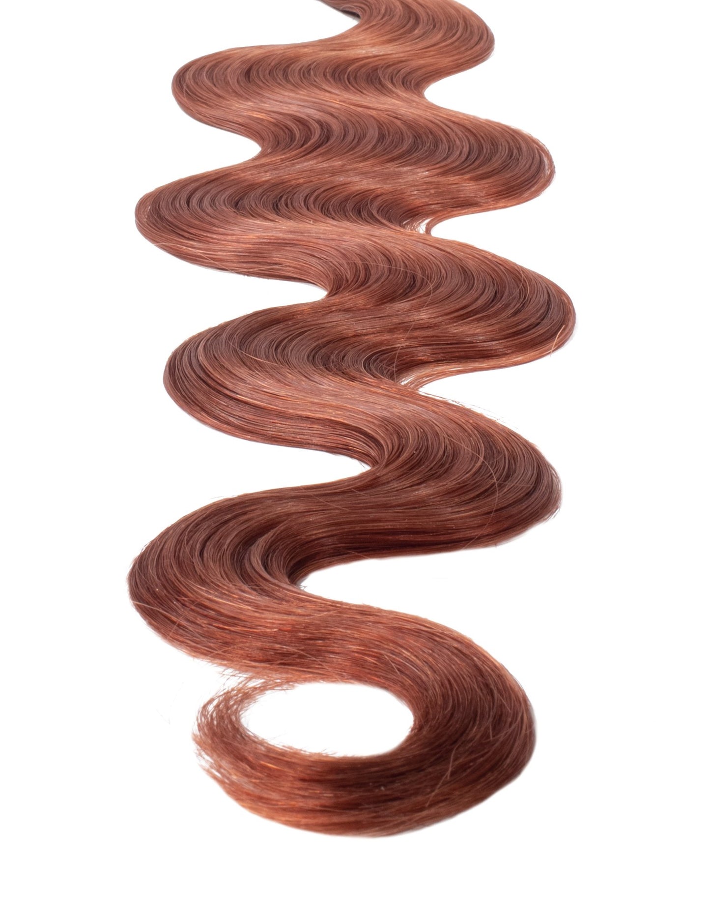 BELLAMI Professional Keratin Tip 20" 25g Vibrant Auburn #33 Natural Body Wave Hair Extensions