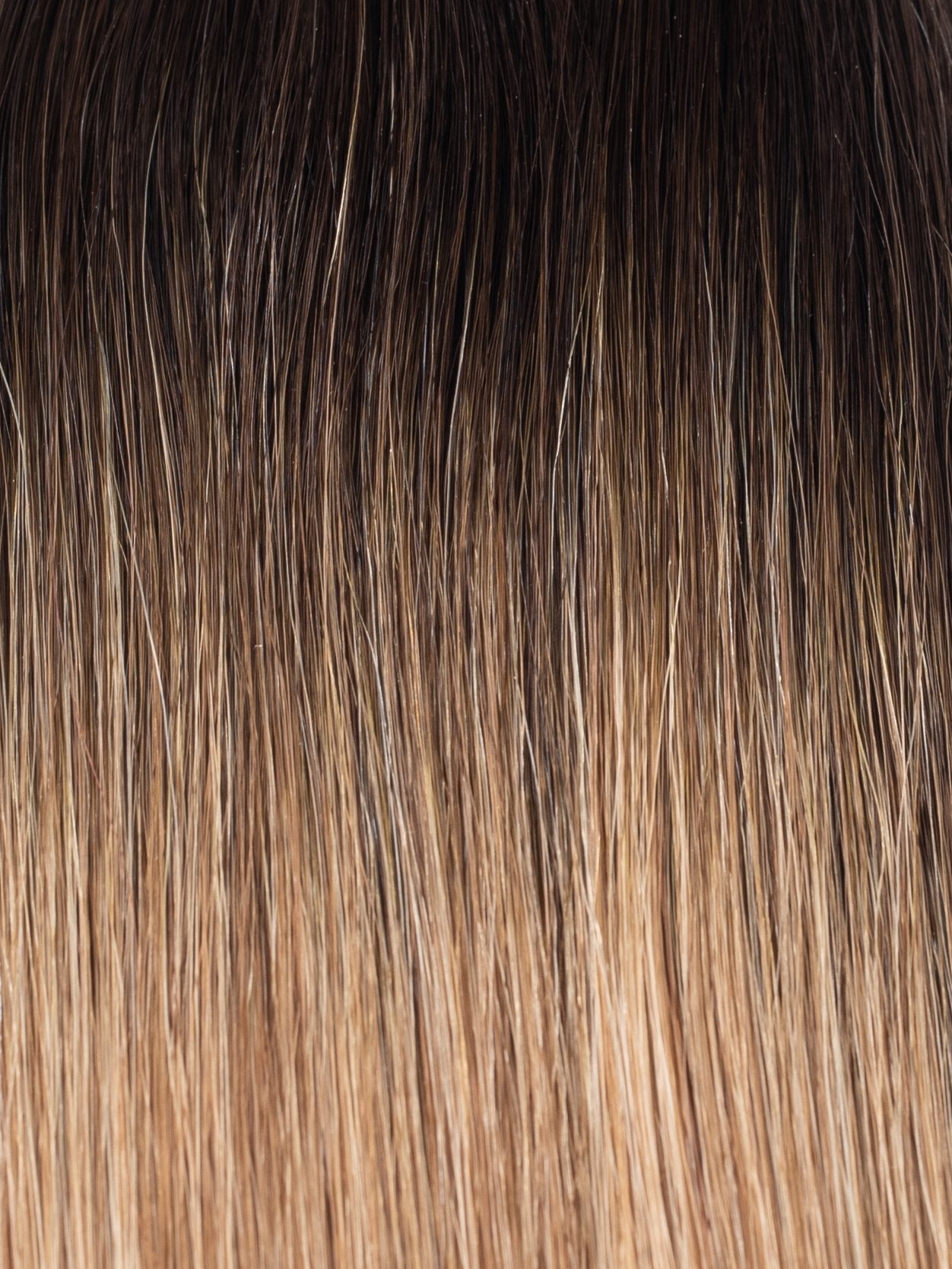 BELLAMI Professional Flex Weft 16" 120g Mochachino Brown/Caramel Blonde (1C/18/46) Rooted Hair Extensions