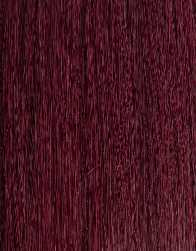 BELLAMI Professional Hand-Tied Weft 24" 88g Mulberry Wine #510 Natural