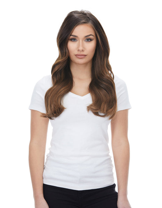 BELLAMI Silk Seam 180g 20" Almond Brown (7) Hair Extensions