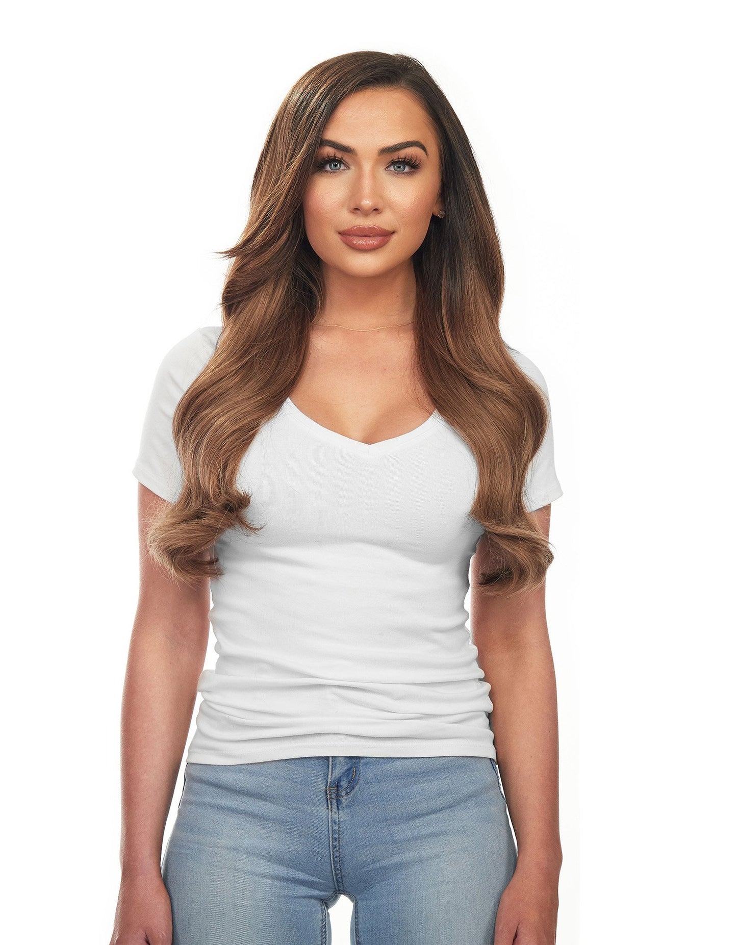 BELLAMI Silk Seam 180g 20" Chestnut Brown (6) Hair Extensions