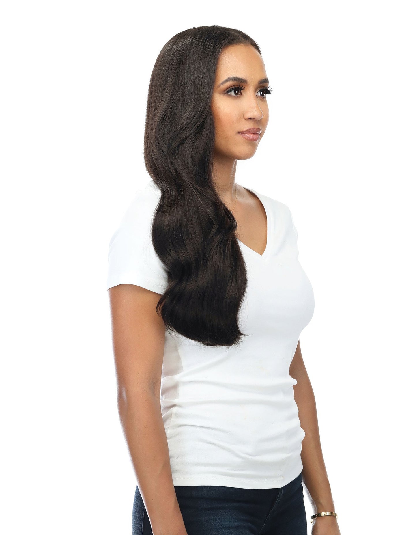 BELLAMI Silk Seam 180g 20" Off Black (1B) Hair Extensions